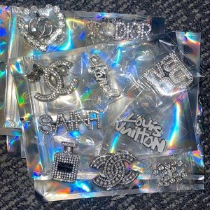 COPY - COPY - 10 piece silver pack of croc charms